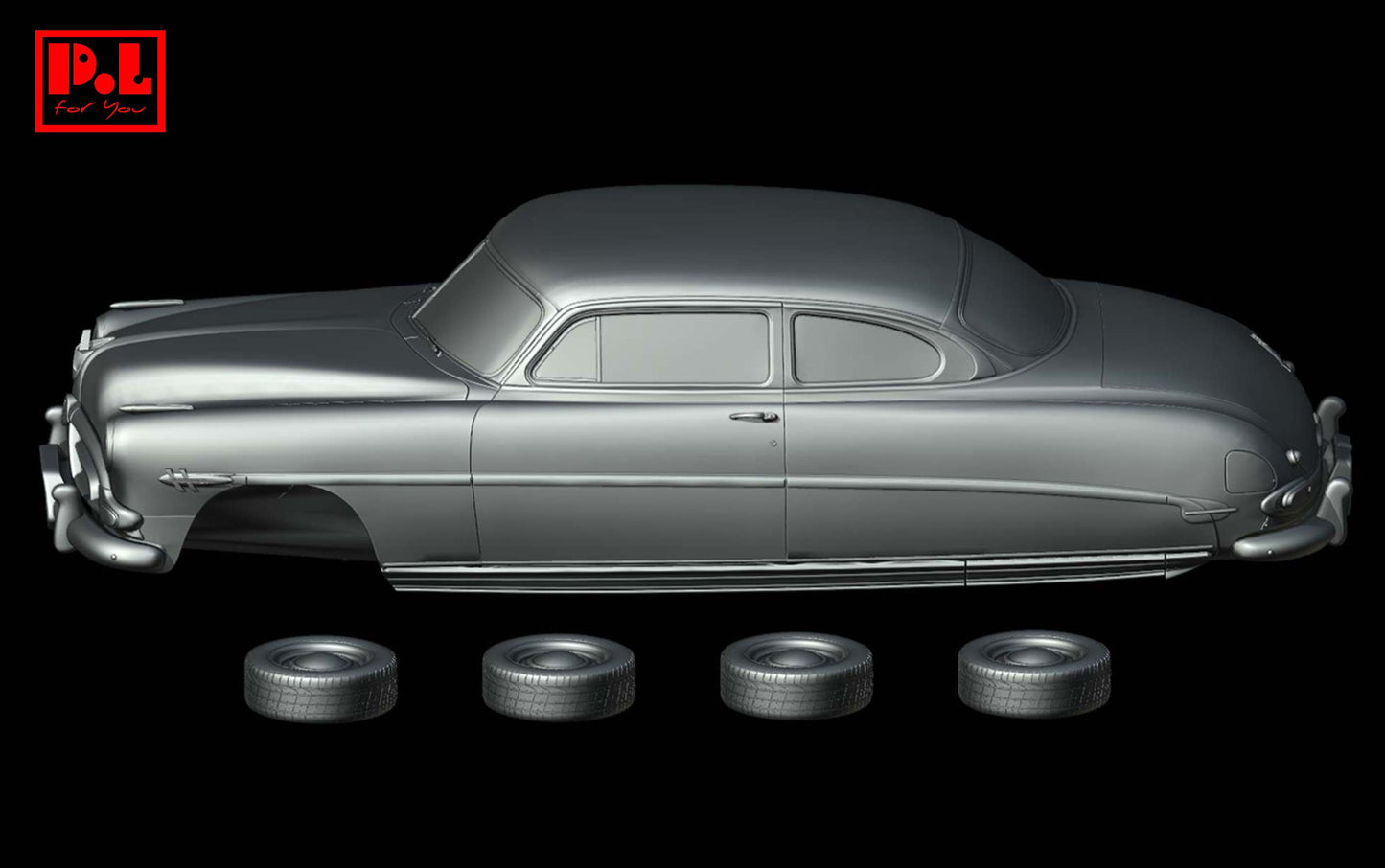 Hudson Hornet 1st Gen Coupe (1952) - STL files