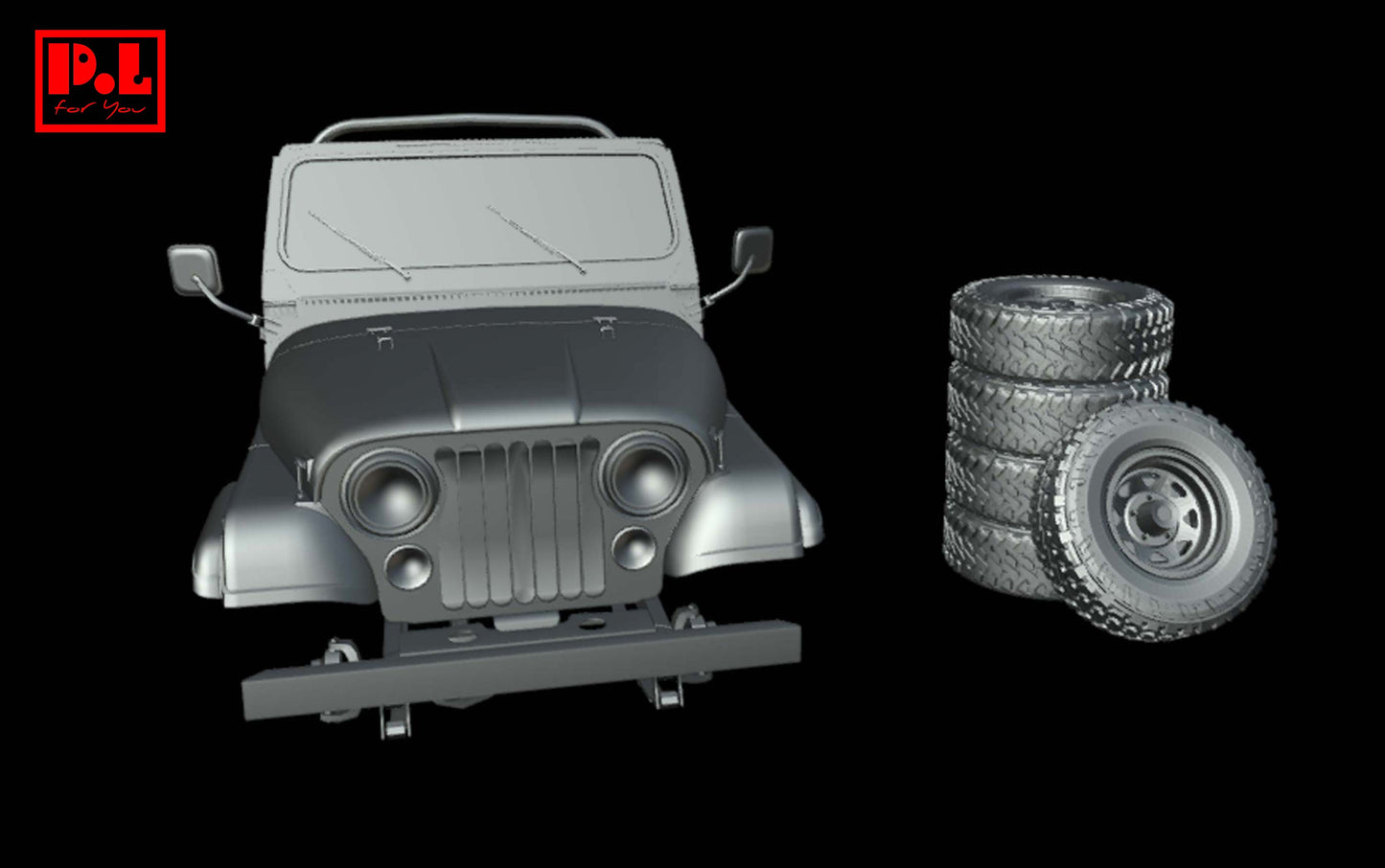 Jeep CJ-5 / Willys CJ-5 (1955-1983) - STL files
