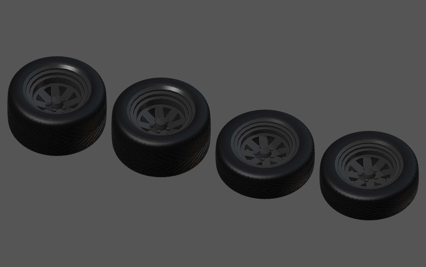 Mad Max Ford Falcon XB GT Coupe "Pursuit Special" V8 Interceptor wheels set