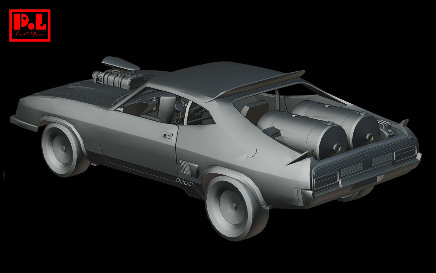 Ford Falcon XB GT Coupe (1973) V8 Interceptor — 3D print STL files