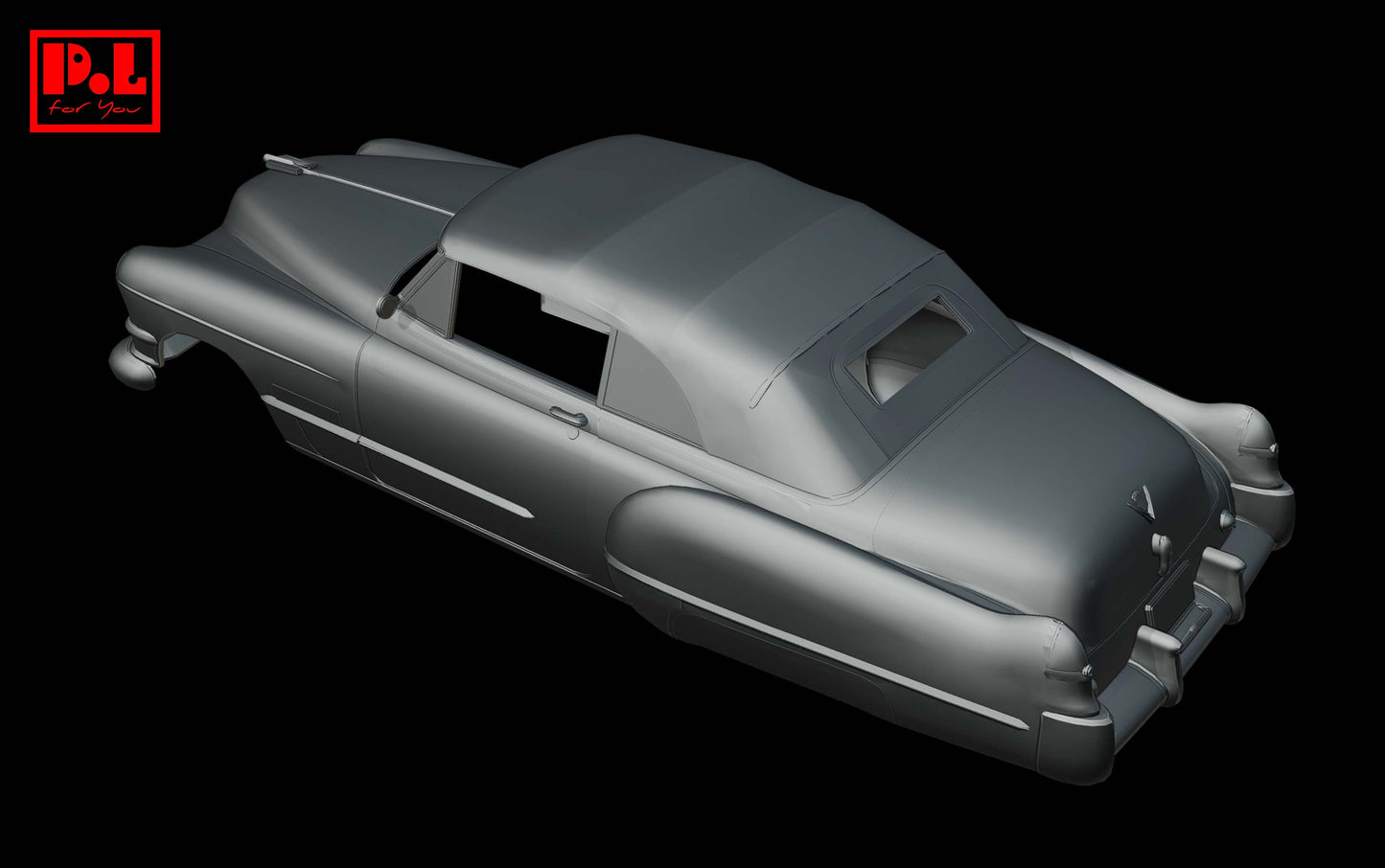 Cadillac Deville Convertible (1948) — 3D print STL files