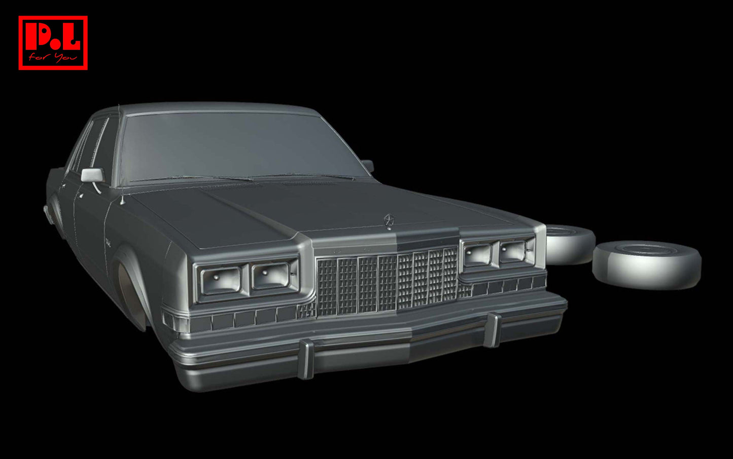 Dodge Diplomat 4-Door Sedan (1977) - STL files