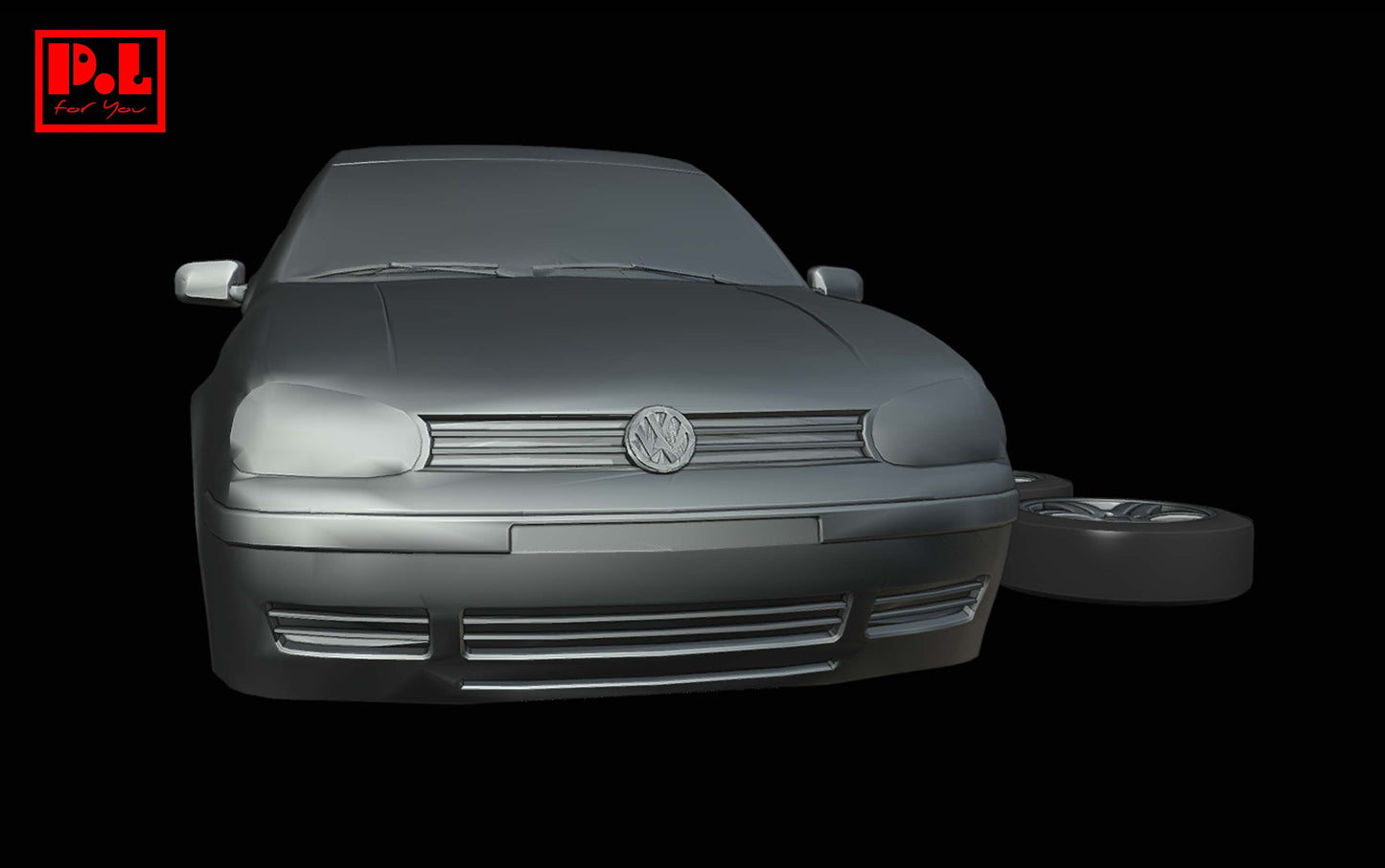 Volkswagen Golf IV — 3D print STL files