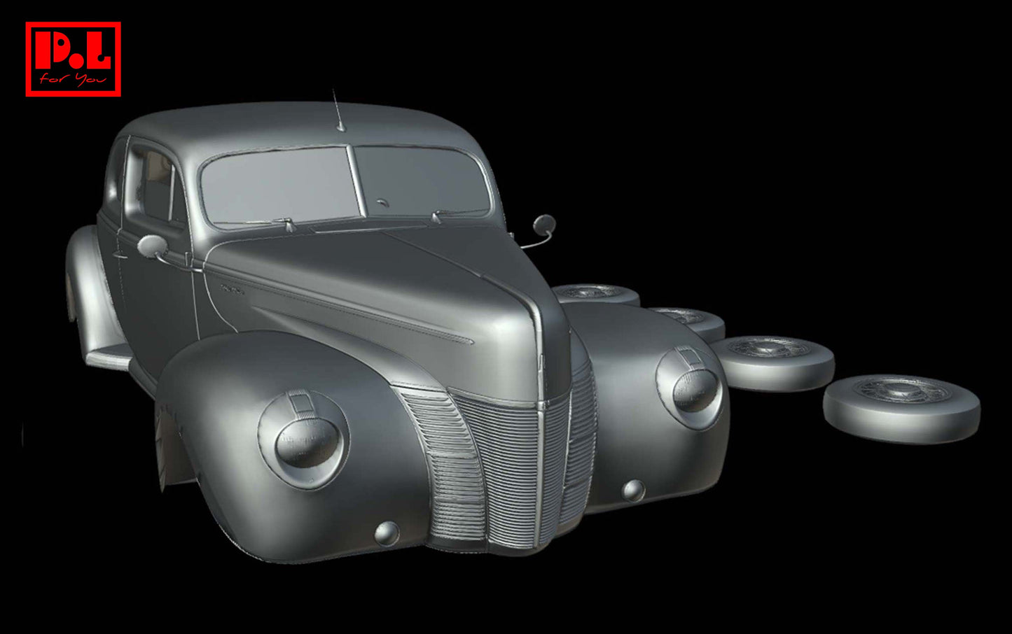 Ford Deluxe Coupe (1940) - STL files