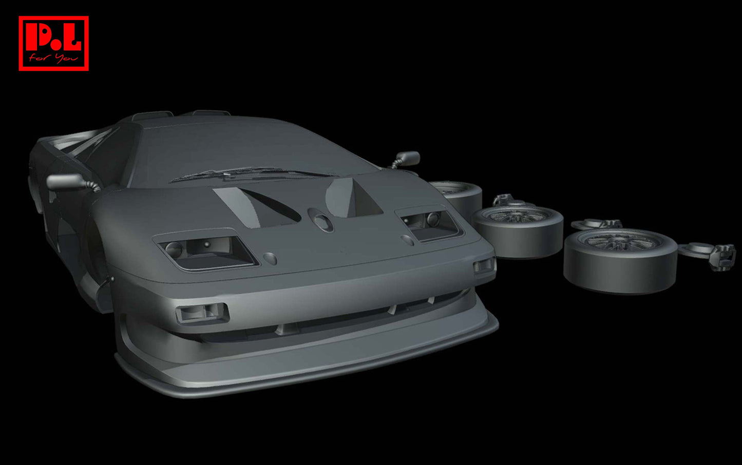 Lamborghini Diablo GT1 Stradale (1997) - STL files