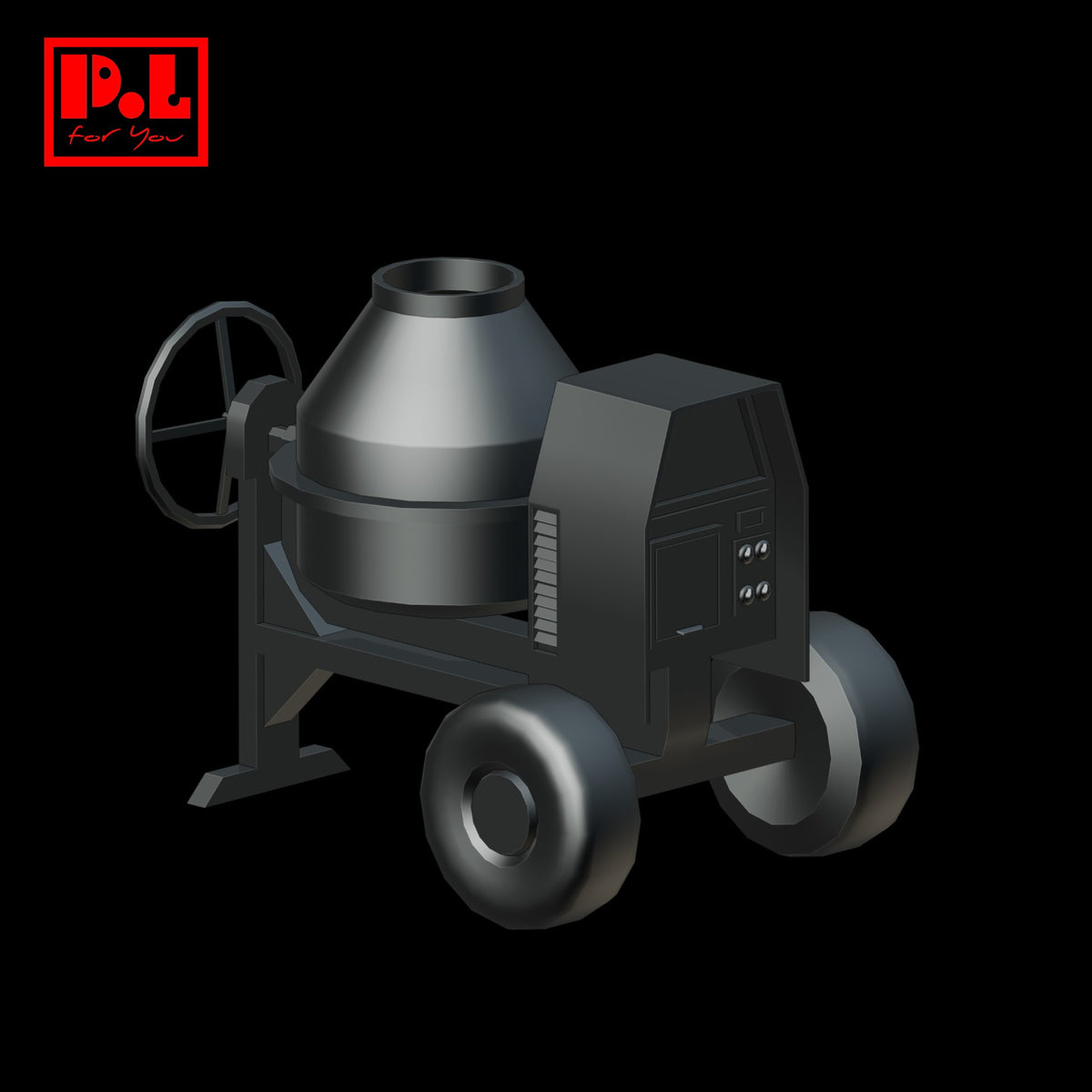 Concrete mixer — 3D print STL files
