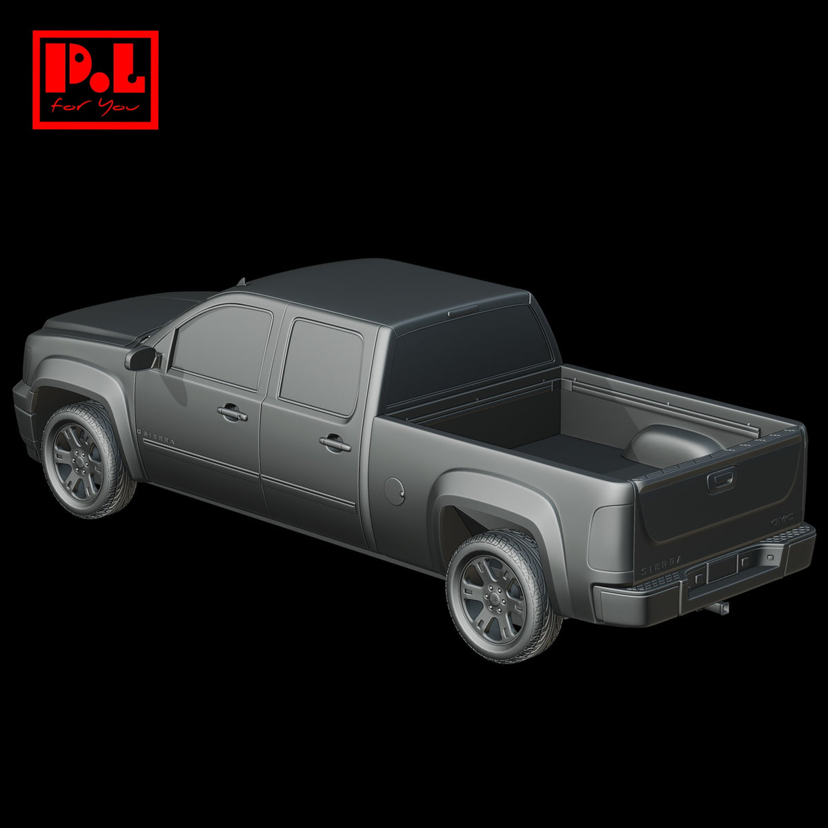GMC Sierra 1500 Crew Cab (2007) — 3D print STL files