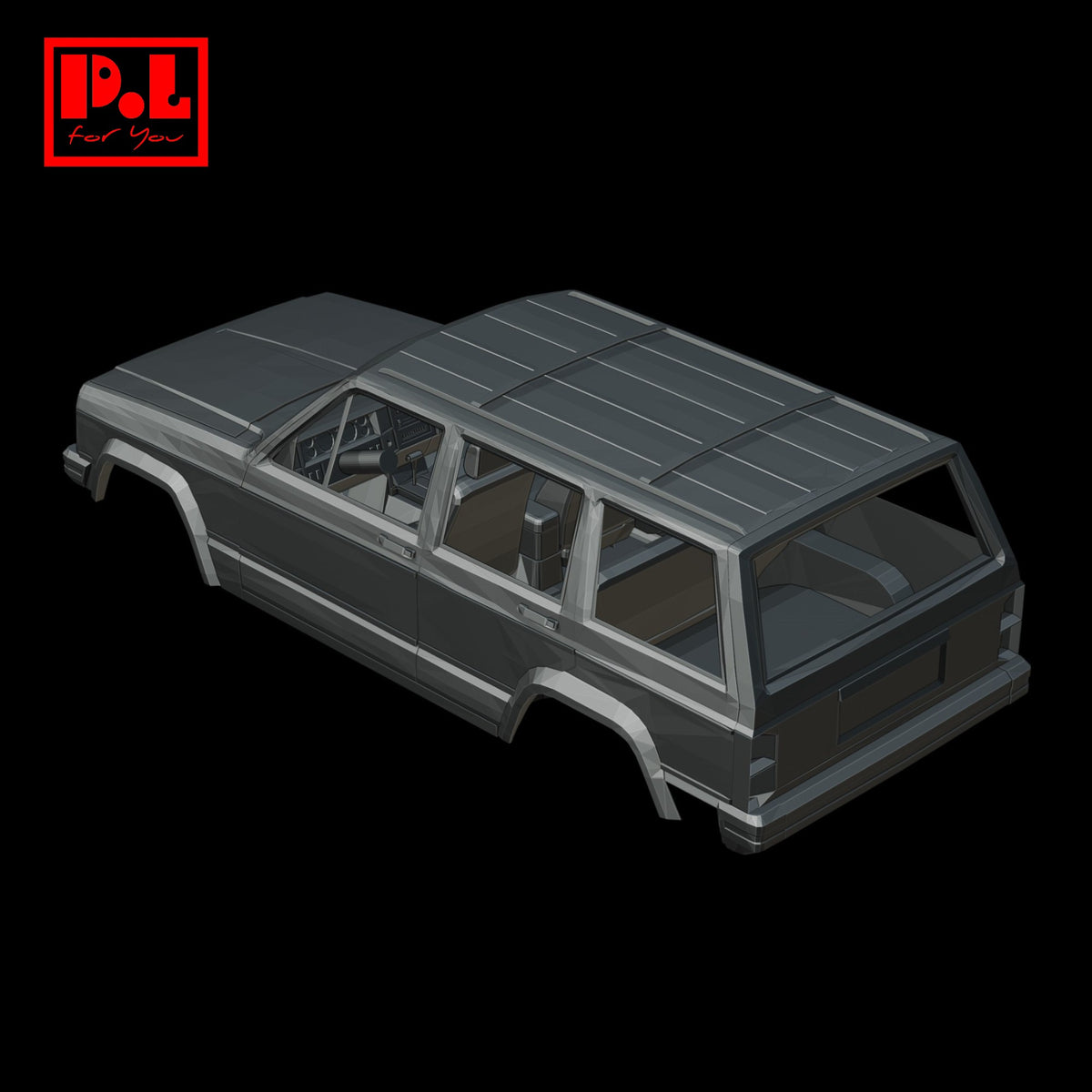 Jeep Cherokee XJ (1984) Car body — 3D print STL files