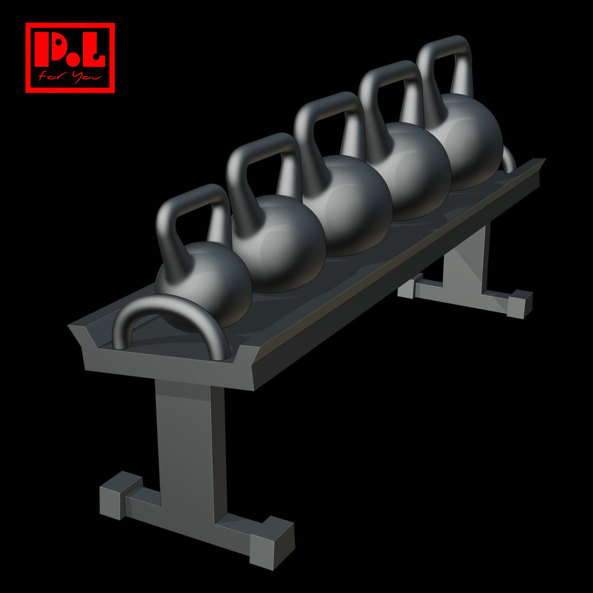 Kettlebell stand — 3D print STL files