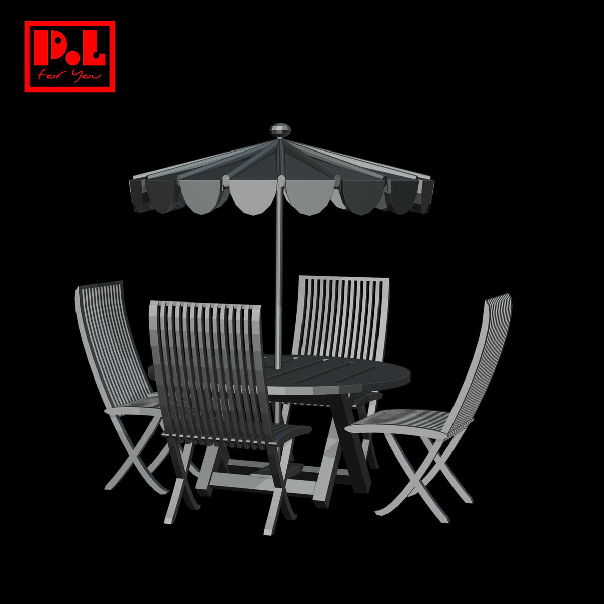 Picnic furniture — 3D print STL files