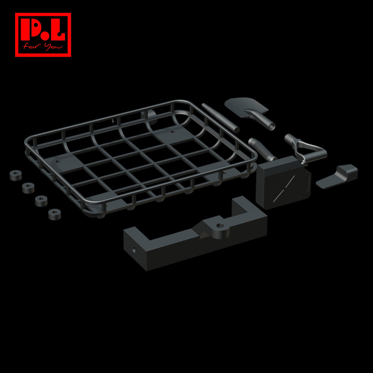 Roof Rack with accessories — 3D print STL files