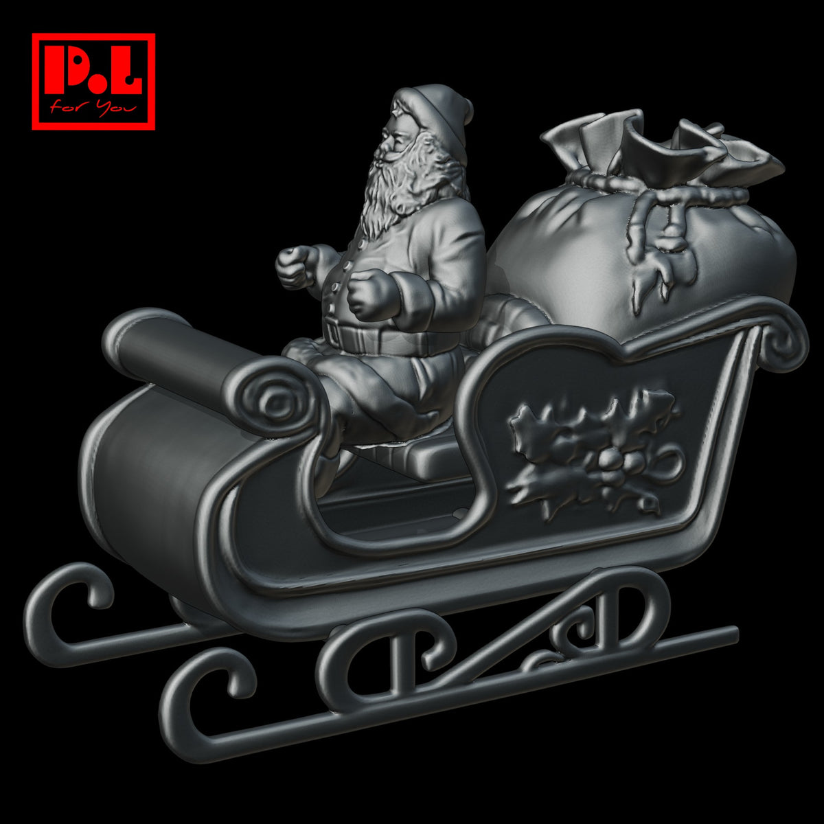 Santa Claus's sleigh — 3D print STL files