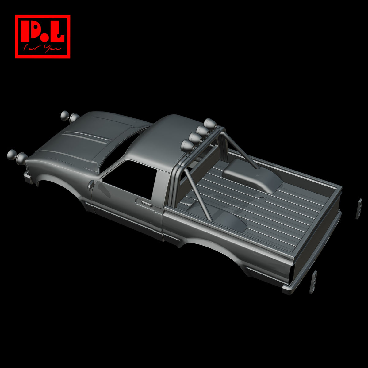 Toyota Hilux Pickup (1991) Car body — 3D print STL files
