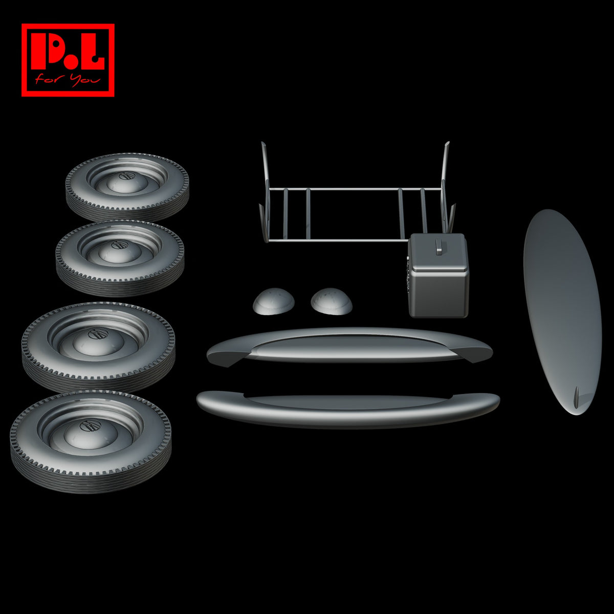 Travel kit for the Volkswagen Beetle — 3D print STL files