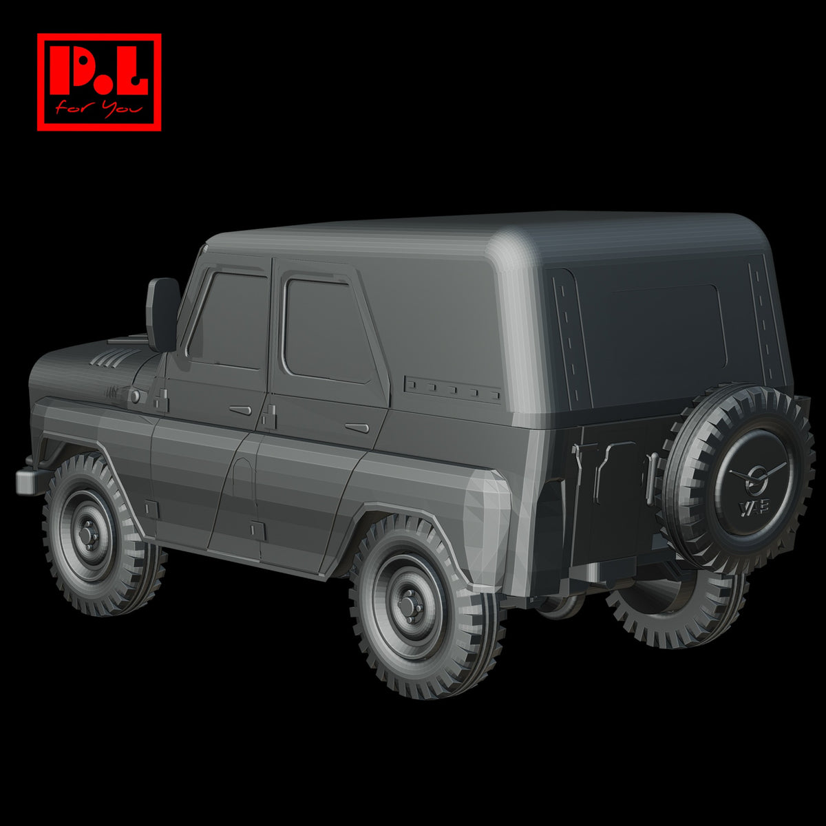 UAZ-469 (1970) Soviet All-Terrain Vehicle — 3D print STL files