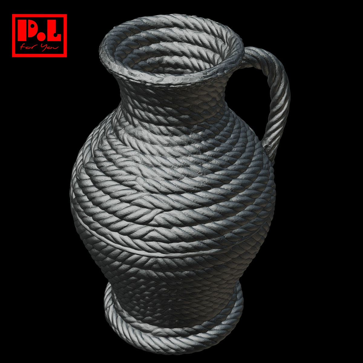 Wicker rattan vase — 3D print STL files
