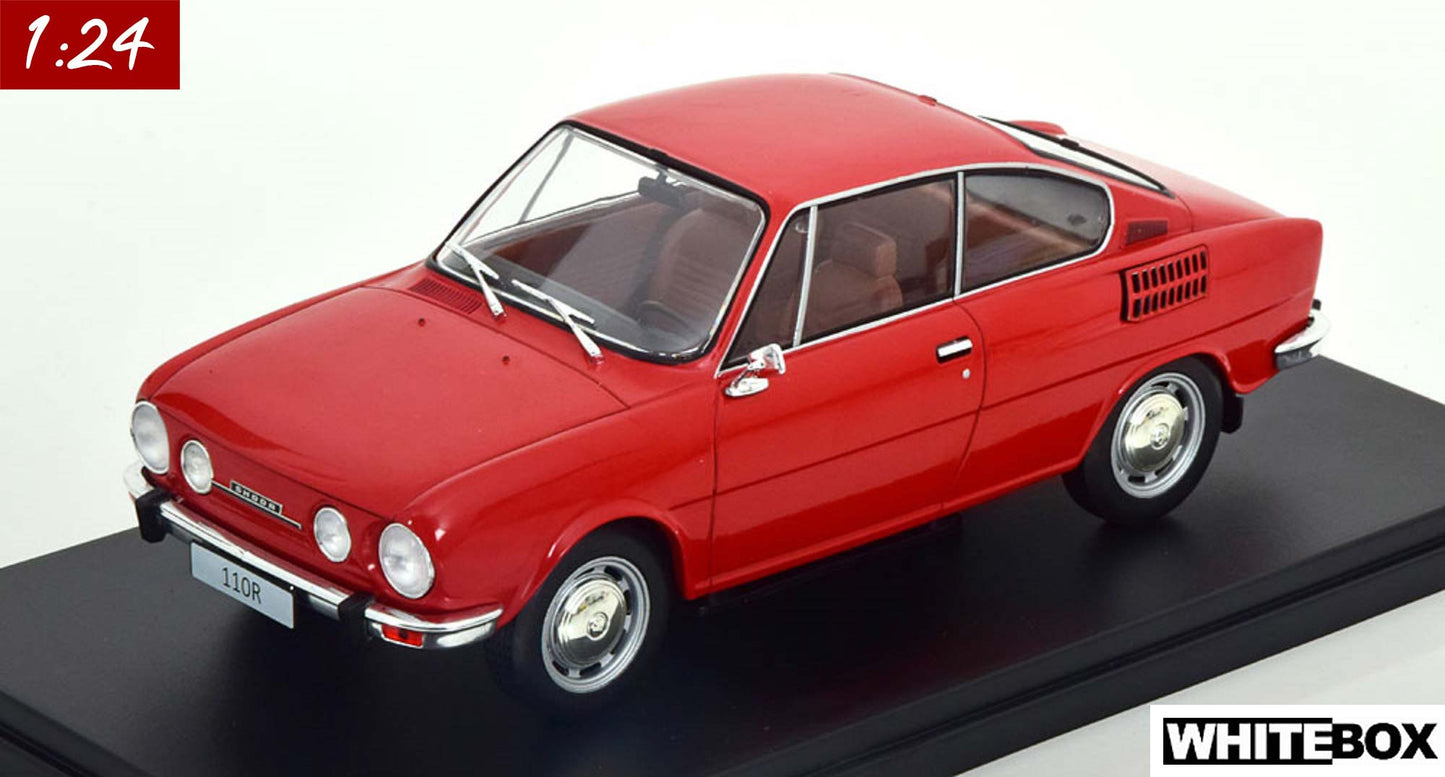 White Box 1:24 Skoda 110R Coupe (1970-1976) Red (WB124185)