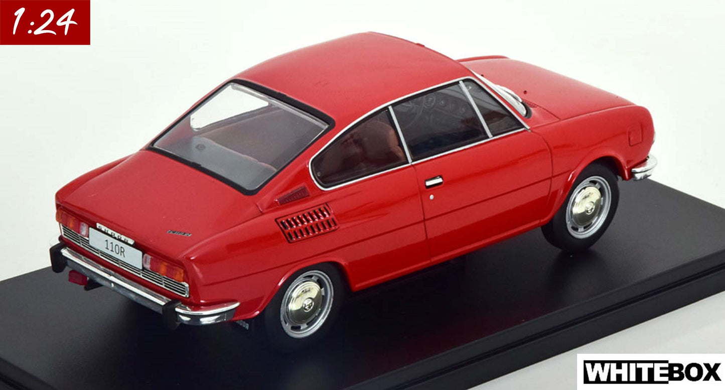 White Box 1:24 Skoda 110R Coupe (1970-1976) Red (WB124185)