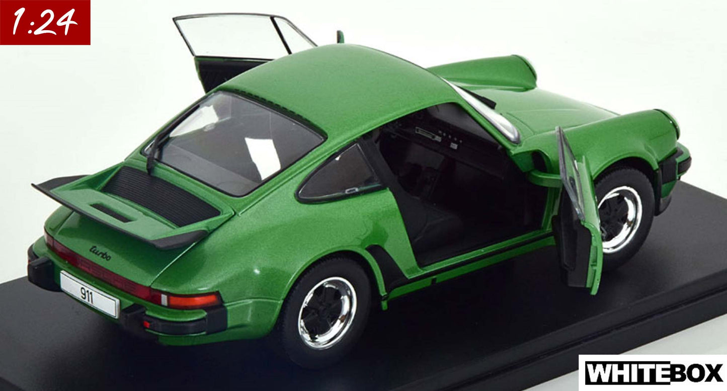 White Box 1:24 Porsche 911 (930) Turbo 3.0 Coupe (1974-1980) greenmetallic (WB124188-O)