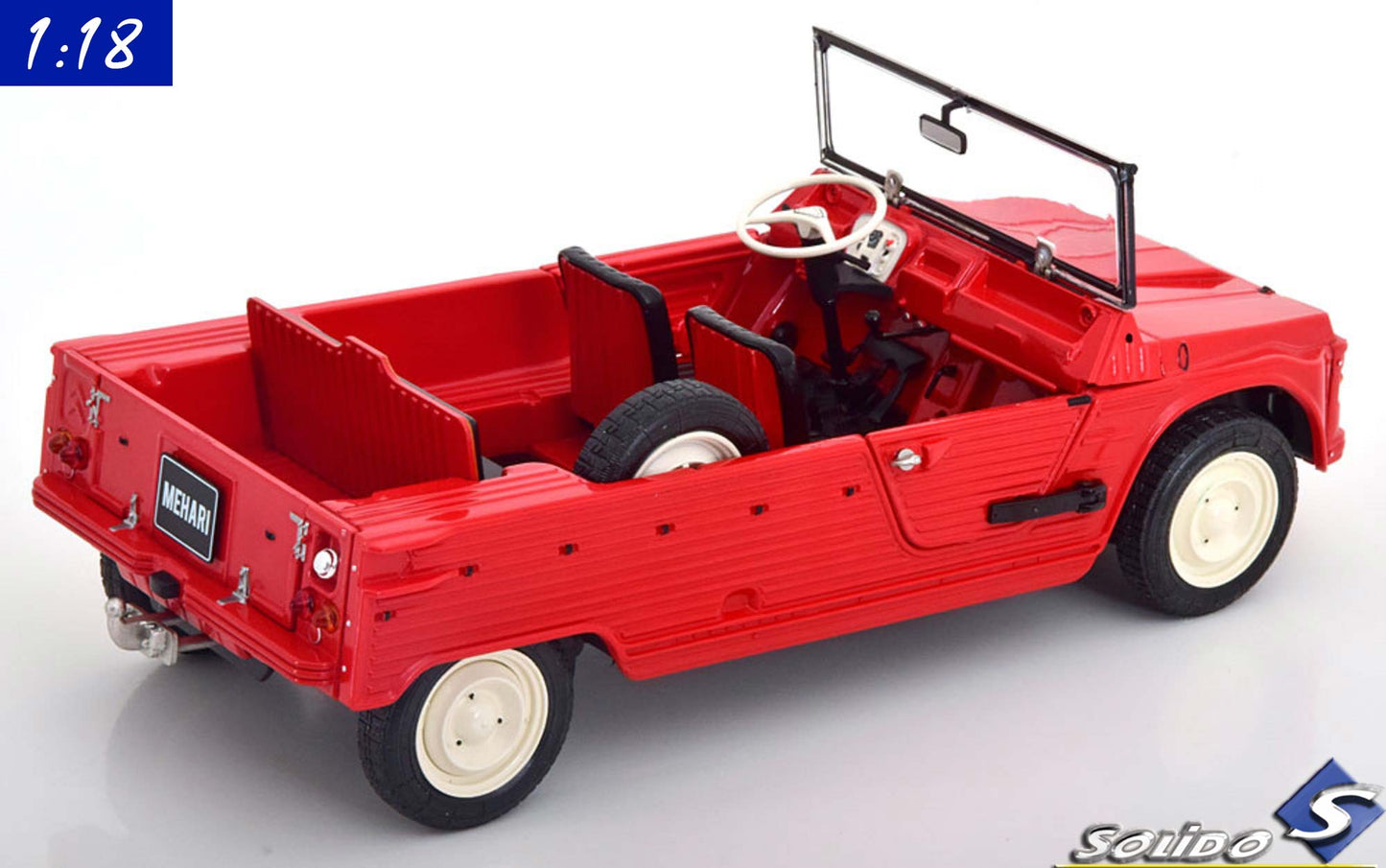 Solido 1:18 Citroen Mehari MK I (1970) Red (S1808203)