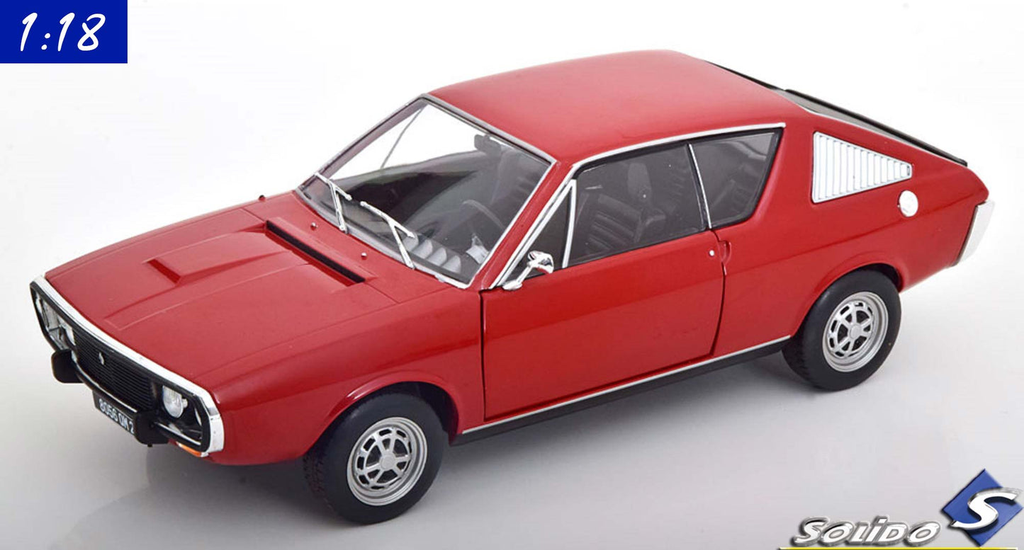 Solido 1:18 Renault 17 (1976) Red (S1803708)