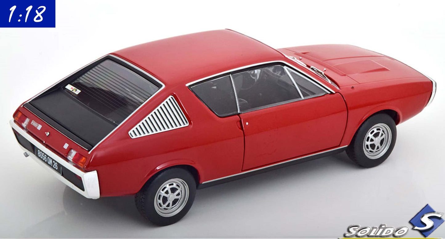 Solido 1:18 Renault 17 (1976) Red (S1803708)