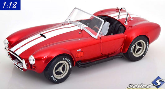 Solido 1:18 Shelby Cobra 427 MK II with removable Hardtop (1965) redmetallic white (S1804909)