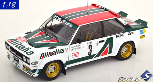 Solido 1:18 Fiat 131 Abarth No 3 Rally Monte Carlo (1979) Alen-Kivimaki (S1806005)