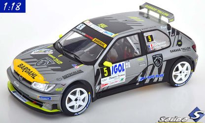 Solido 1:18 Peugeot 306 Maxi No 5 Rally du Mont Blanc (2021) Delecour-Guigonnet (S1808302)