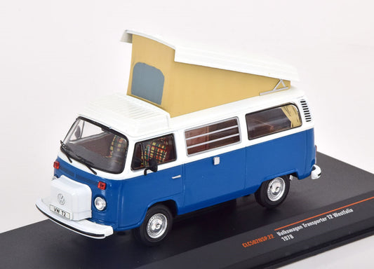 Ixo 1:43 VW T2 Westfalia Camping 1978 Darkblue-White (CLC502)