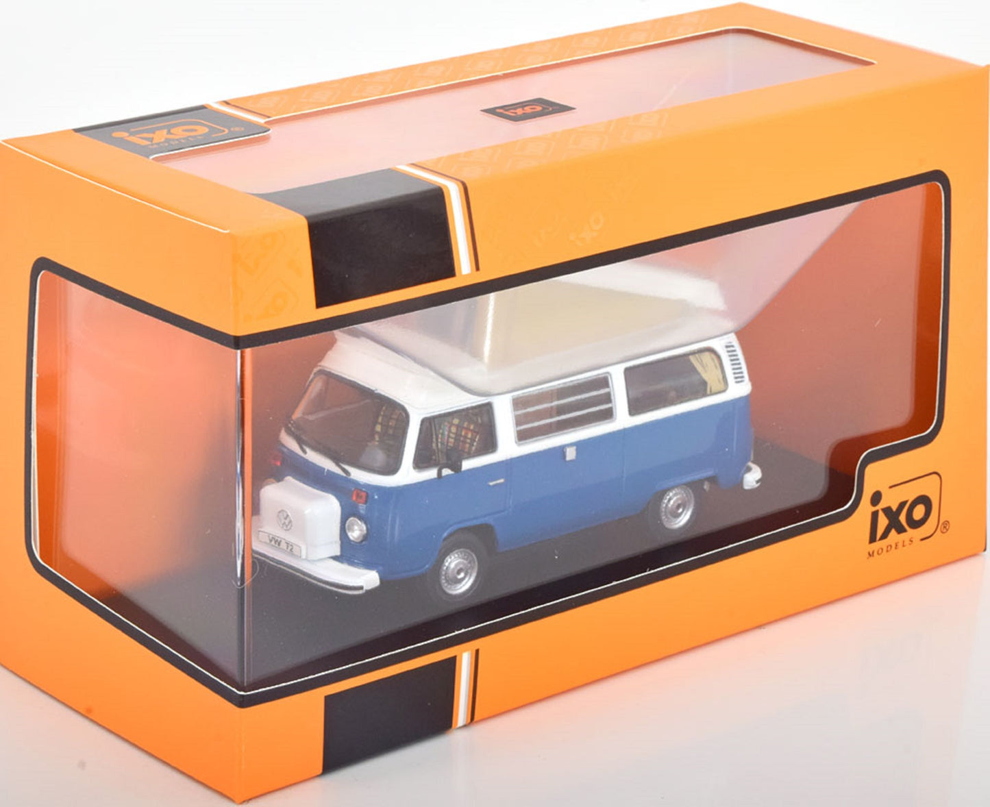 Ixo 1:43 VW T2 Westfalia Camping 1978 Darkblue-White (CLC502)