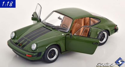 Solido 1:18 Porsche 911 3.0 SC Coupe (1974) Green Black (S1802608)