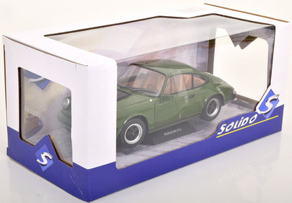 Solido 1:18 Porsche 911 3.0 SC Coupe (1974) Green Black (S1802608)