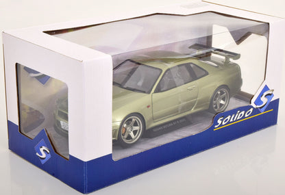 Solido 1:18 Nissan Skyline GT-R R34 (1999) lightgreenmetallic (S1804308)