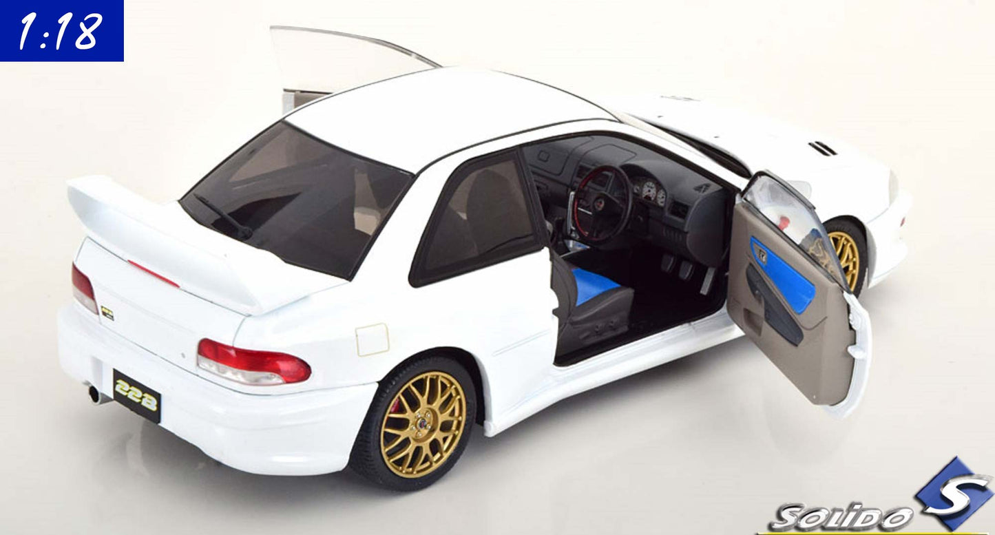 Solido 1:18 Subaru Impreza 22B (1998) White (S1807404)