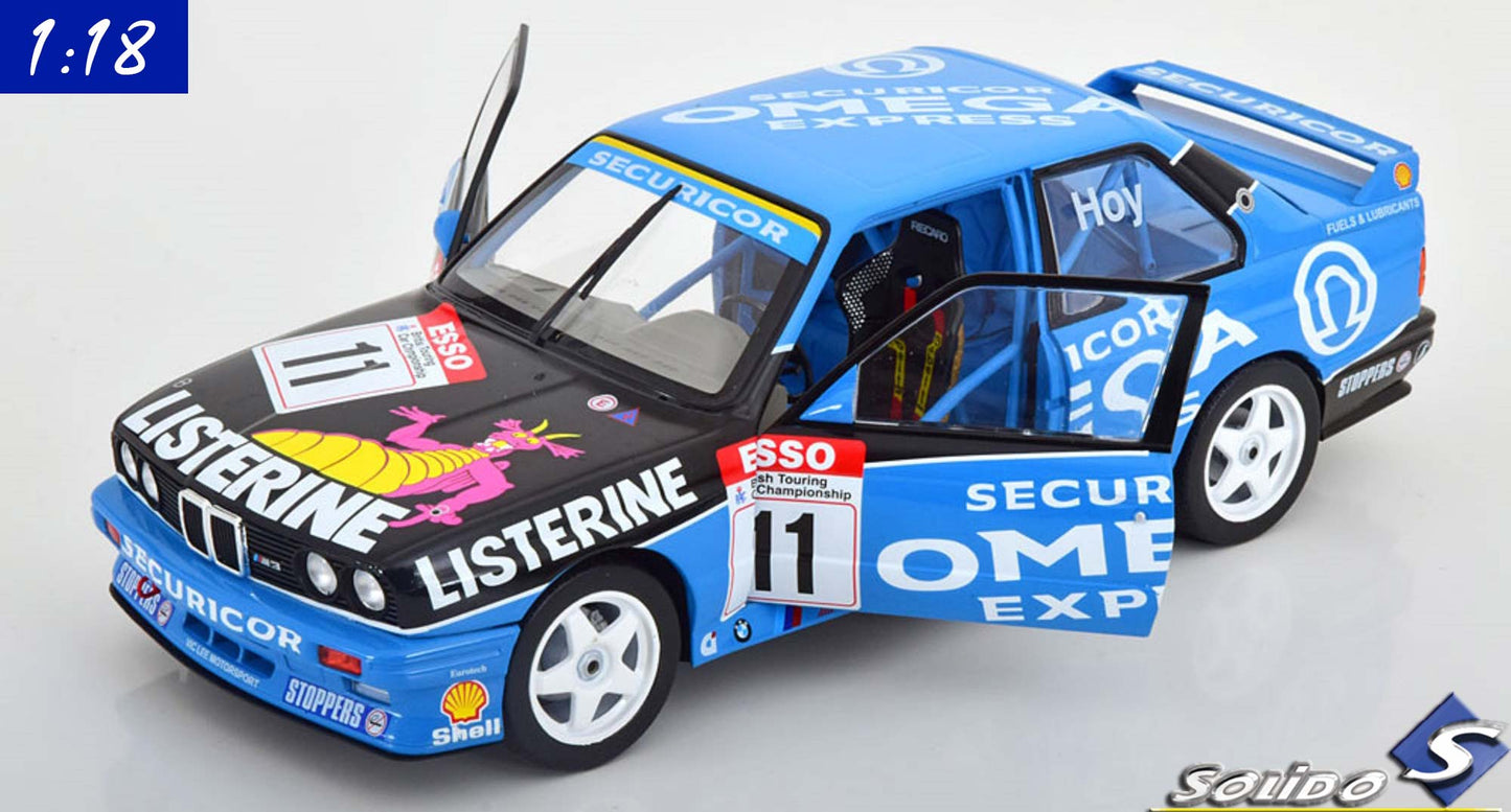 Solido 1:18 BMW M3 E30 BTCC Champion (1991) Hoy (S1801522)