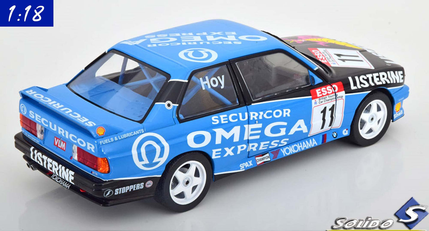 Solido 1:18 BMW M3 E30 BTCC Champion (1991) Hoy (S1801522)