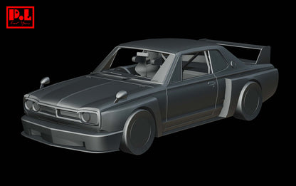 Nissan Skyline HT 2000 GT-R (1970) Custom — 3D print STL files