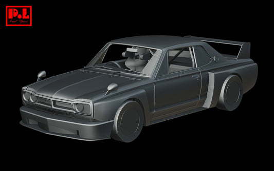 Nissan Skyline HT 2000 GT-R (1970) Custom — 3D print STL files