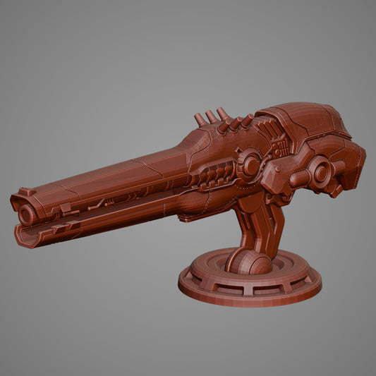 Sci-Fi Turret Gun — 3D print STL files