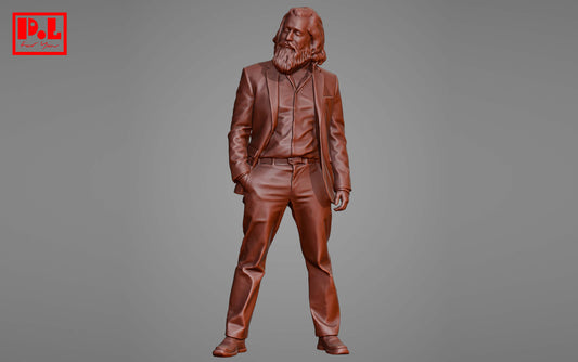 Bearded man — 3D print STL files