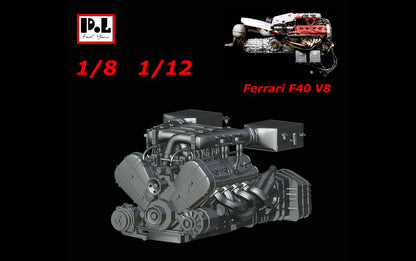 1/8 1/12 Ferrari F40 V8 Engine