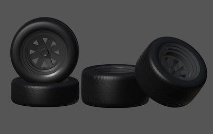 Mad Max Ford Falcon XB GT Coupe "Pursuit Special" V8 Interceptor wheels set