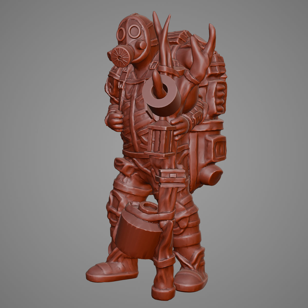 A man from the post-apocalypse — 3D print STL files