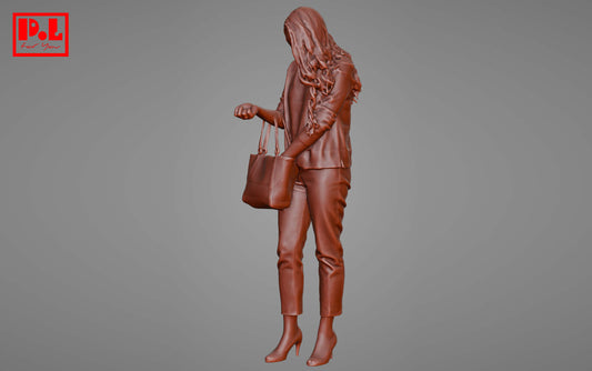 Woman with a bag — 3D print STL files