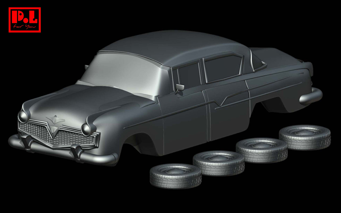 Hudson Hornet 2nd Gen Sedan (1956) - STL files