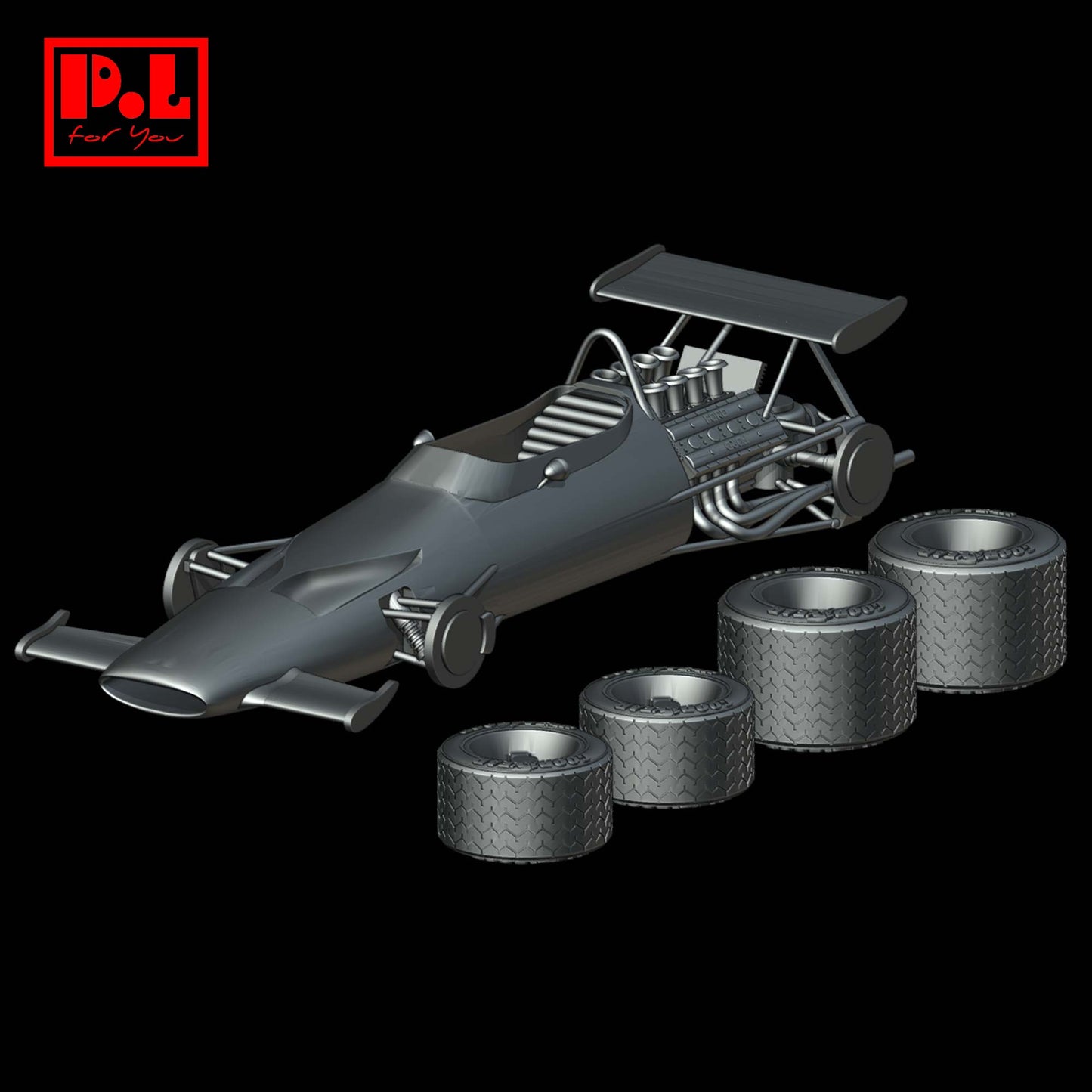 McLaren M7A F1 Belgian Grand Prix (1968) - STL files