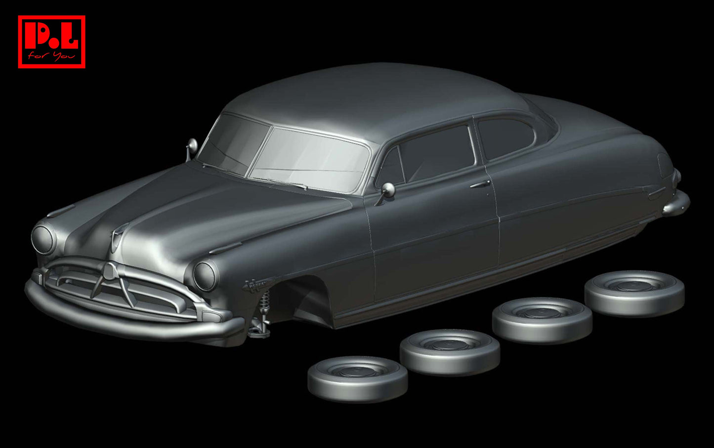 Hudson Hornet 1st Gen 2-Door Coupe (1951) - STL files