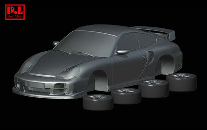Porsche 911 (996) GT2 — 3D print STL files