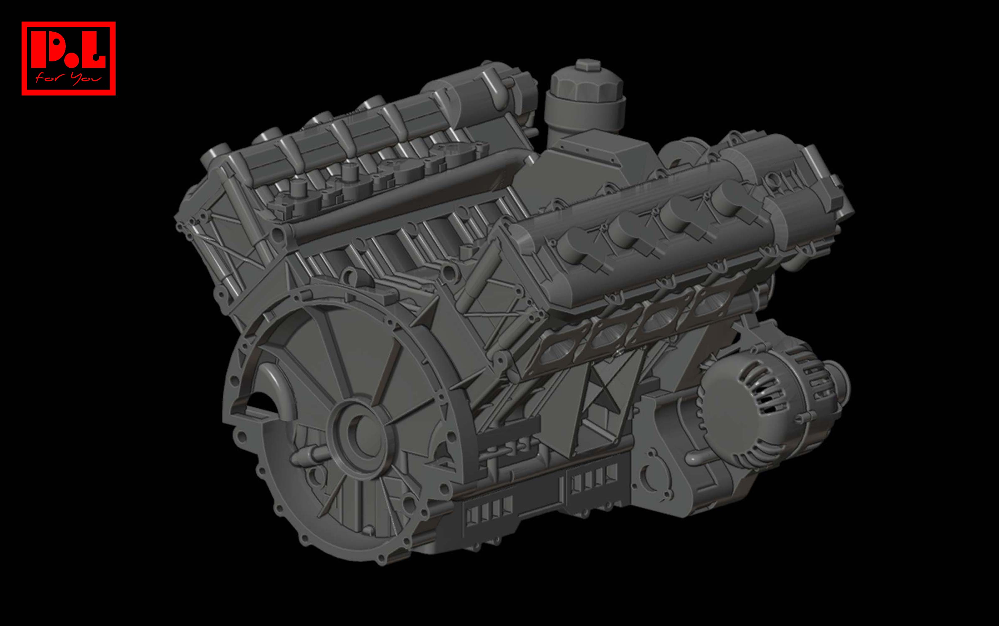 Mercedes-AMG M156-M159 V8 engine — 3D print STL files – Pol-for-You